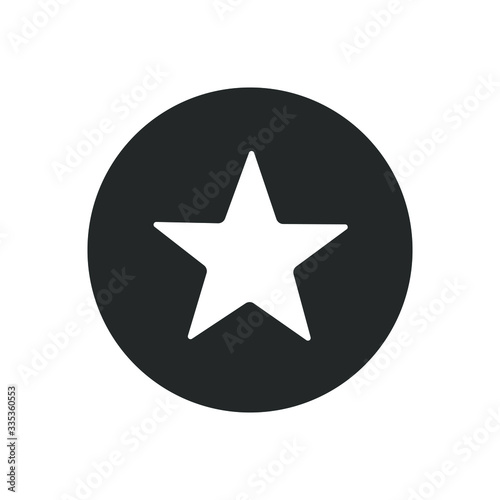 star icon with flat style design