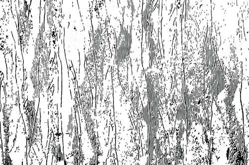 Grunge texture with uneven streaks, dirt and noise. Abstract background that resembles vegetation. Vector illustration. Overlay template.