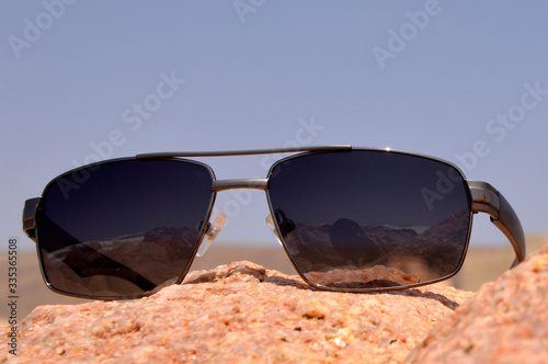 sunglasses on the beach