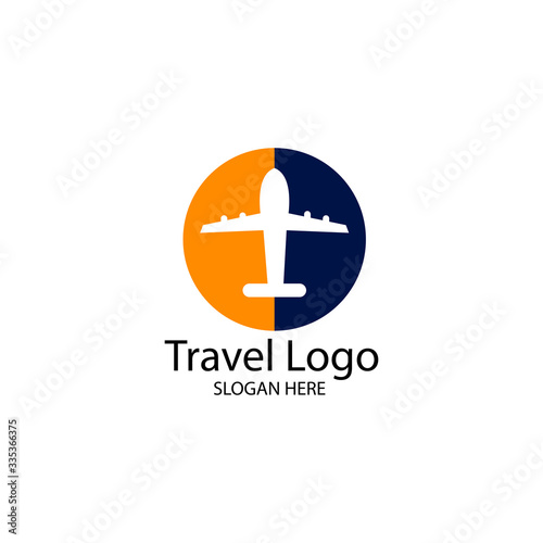 Booking plane logo templates.airplane logo.travel logo template.