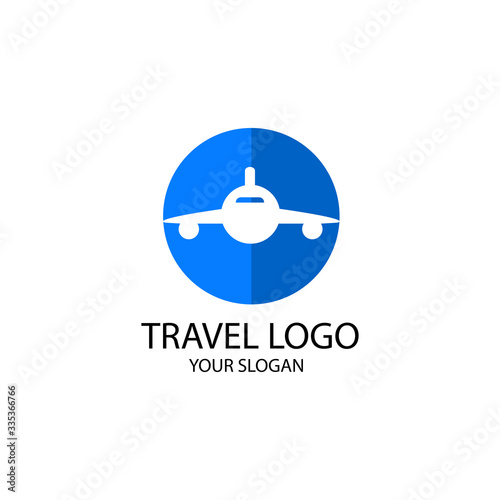 Booking plane logo templates.airplane logo.travel logo template.