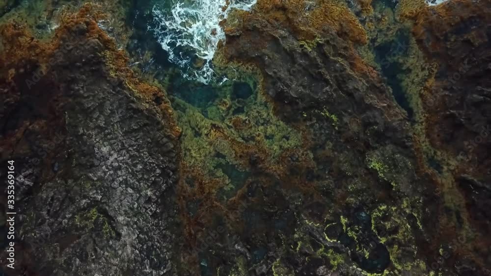 Aerial water movement - Tenerife, Canarias, Spain Aerial water movement - Tenerife, Canarias, Spain