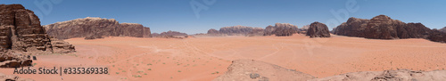 Wadi Rum desert and rock formations, Jordan