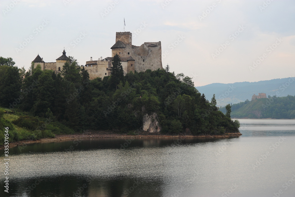 
Castle on a rock by the lake