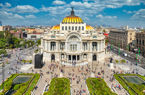 Palacio de Bellas Artes or Palace of Fine Arts, a symbol of Mexico photo