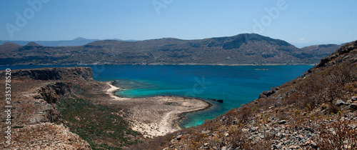 boat trip to Balos island in Greece, Crete.