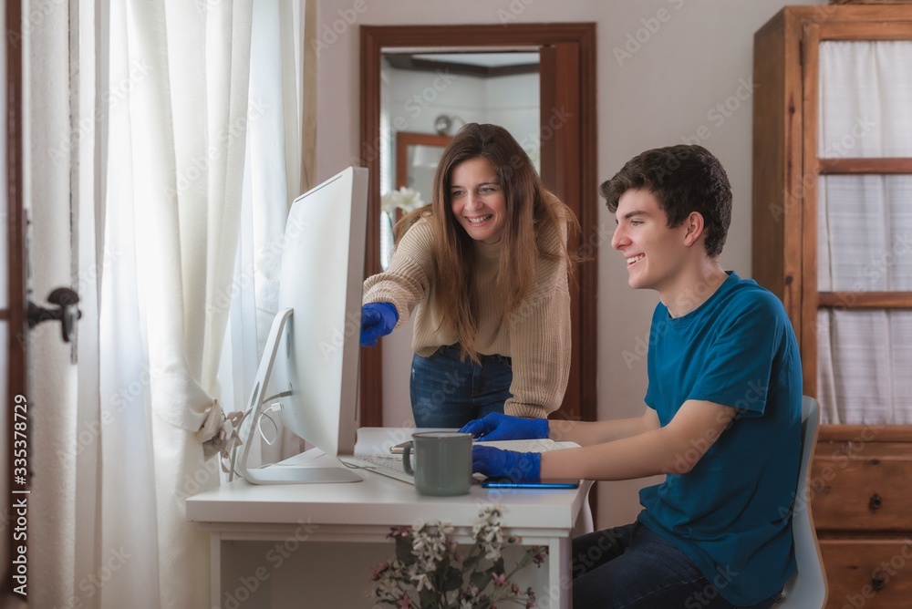 Studied by online in quarantine Studied by online in quarantine