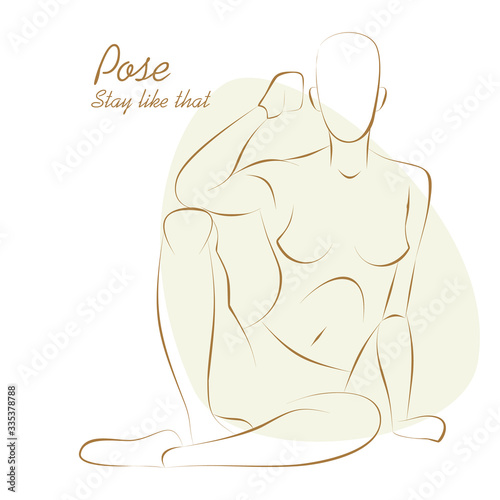 Girl in pose