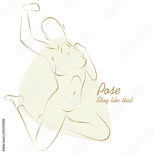 Girl in pose