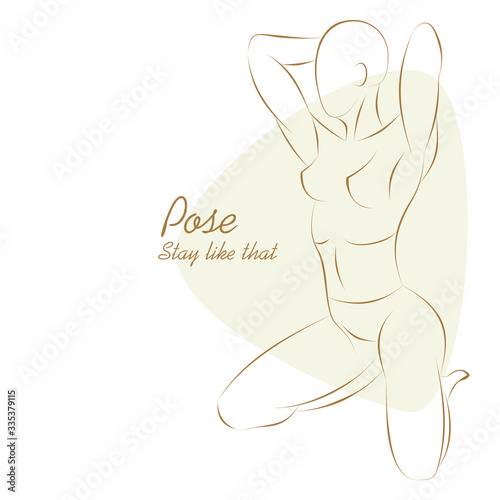 Girl in pose