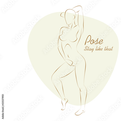 Girl in pose