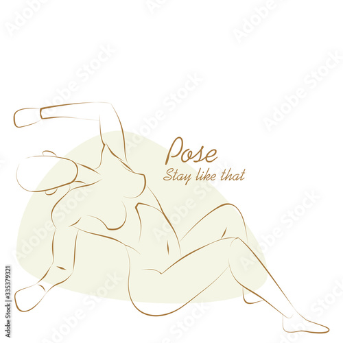Girl in pose