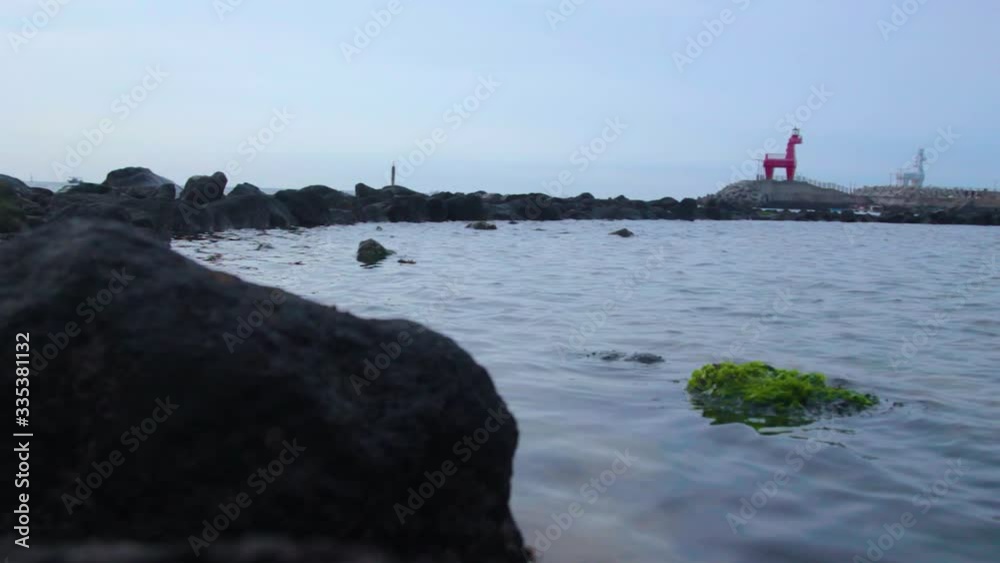 Beautiful scenery of Ihoteu Beach, Jeju-do, South Korea Beautiful scenery of Ihoteu Beach, Jeju-do, South Korea