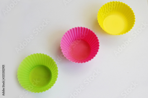 colorful cupcake baking cups