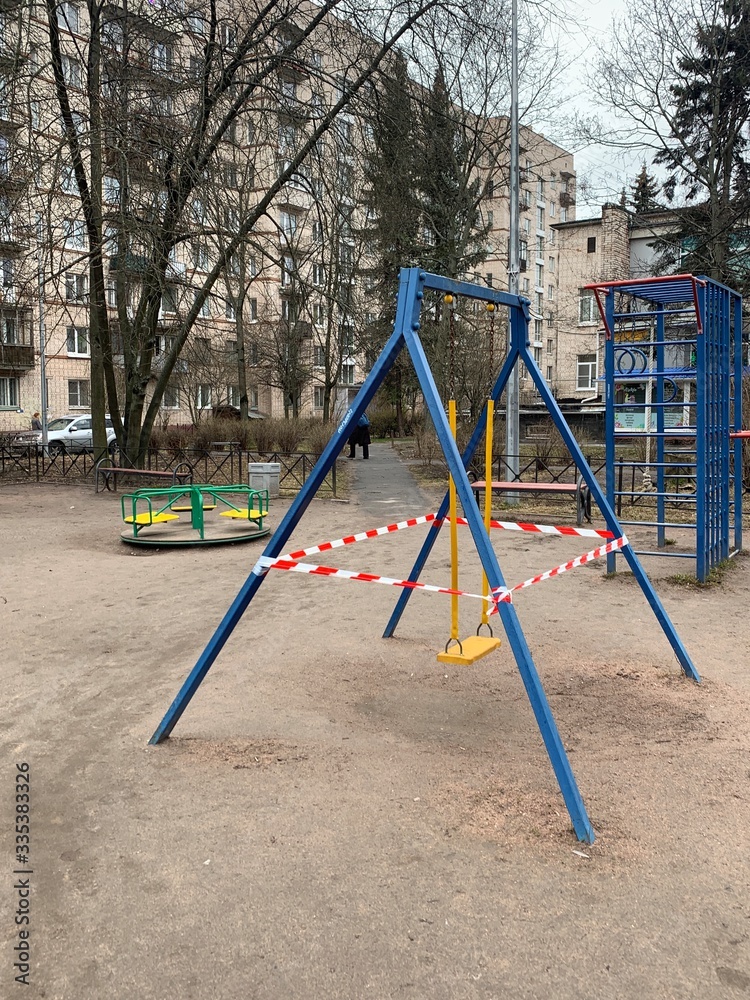 Closed children playground
Closed children playground