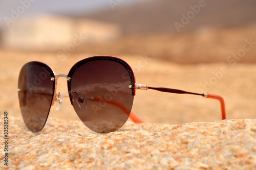 sunglasses on the beach