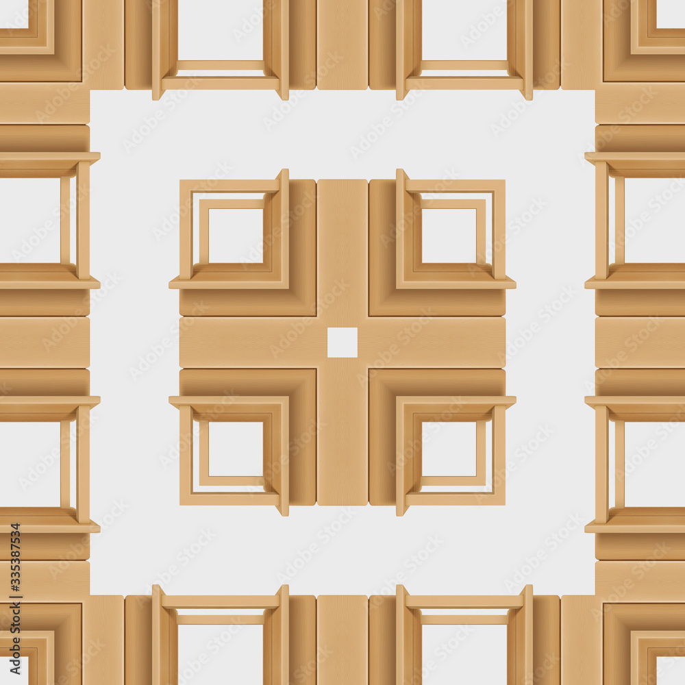 3d wood patterns on white background, illustration. 3d wood patterns on white background, illustration.