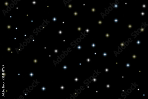 abstract black background with stars © Mark