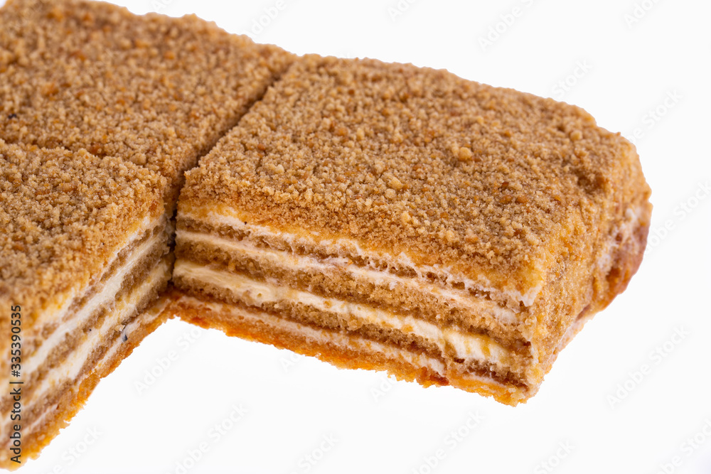 Honey cake with cream and honey cows
Honey cake with cream and honey cows