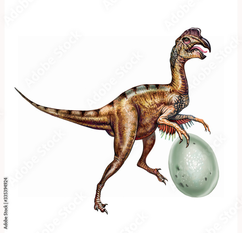 Oviraptor with egg