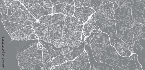 Urban vector city map of Porto, Portugal