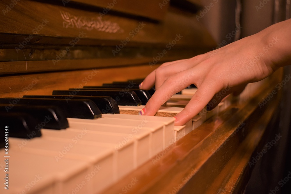 playing the piano