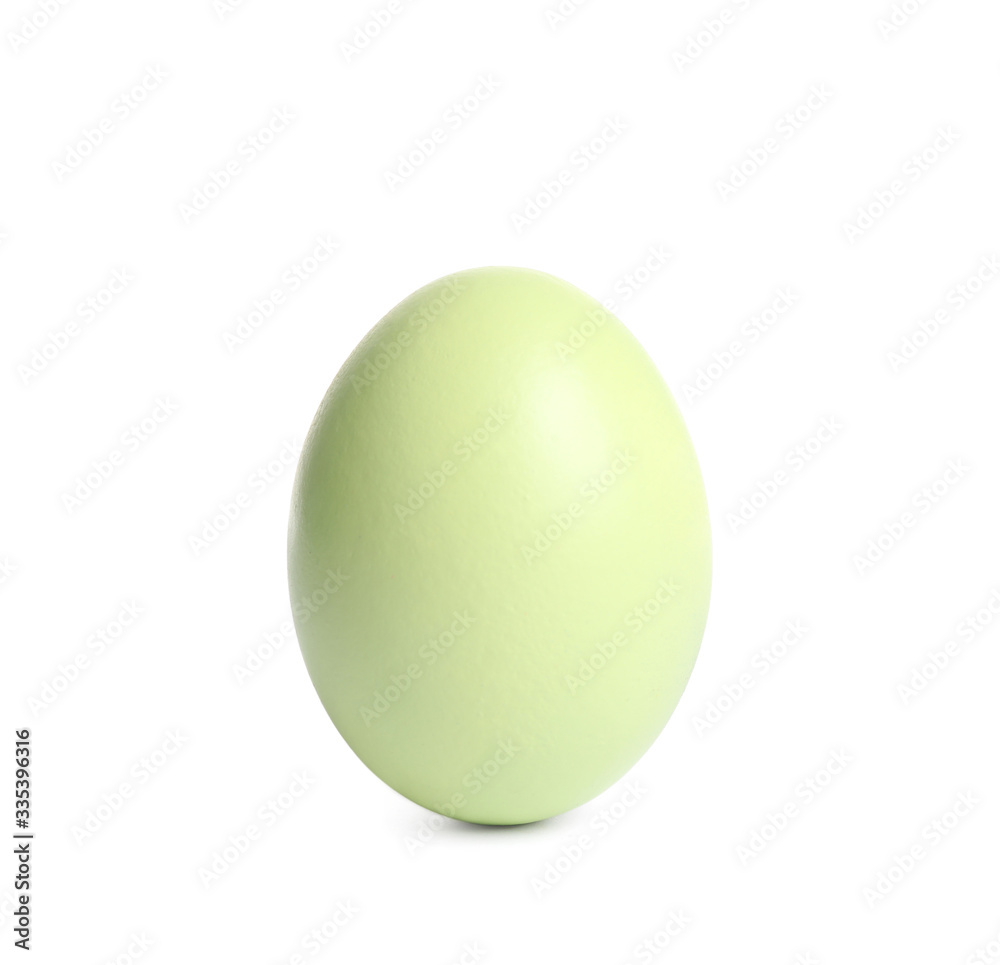 Green egg isolated on white. Easter symbol Green egg isolated on white. Easter symbol