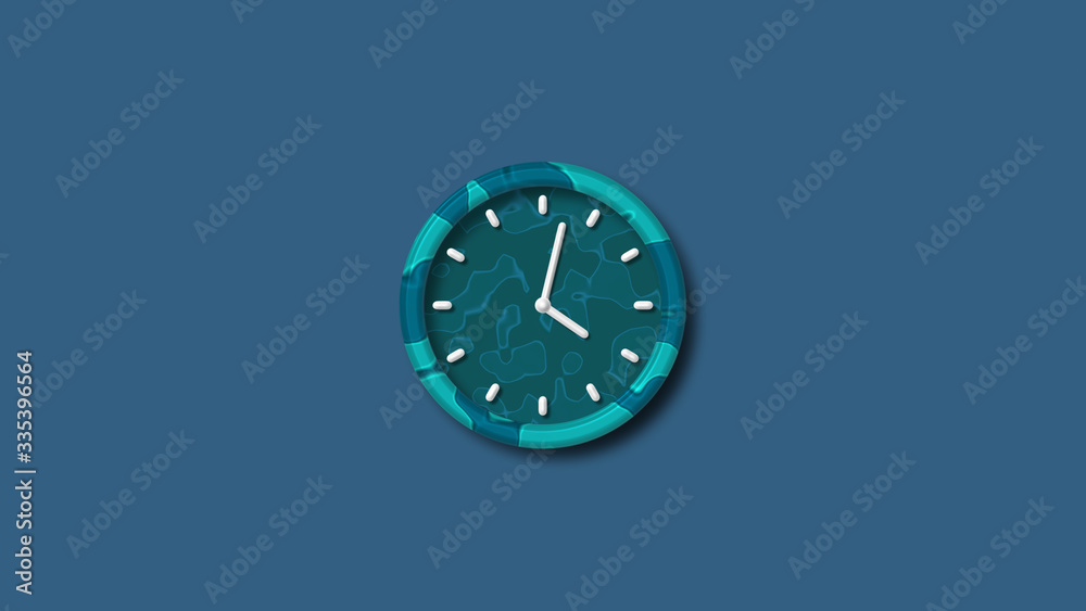 New 3d wall clock icon on blue dark background,wall clock isolated,3d clock isolated New 3d wall clock icon on blue dark background,wall clock isolated,3d clock isolated