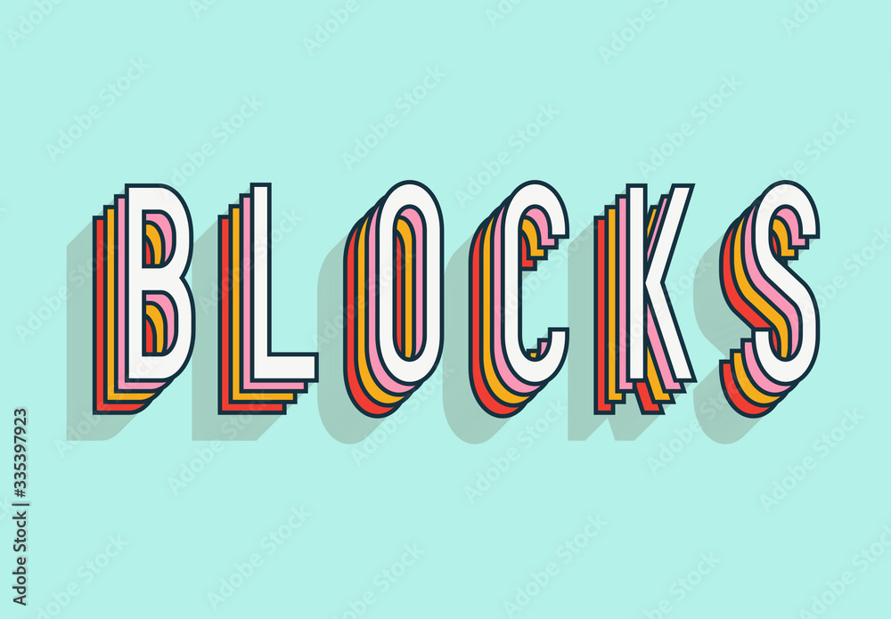 Stacking Typography Stacking Layers Text Effect Stock Template | Adobe Stock
