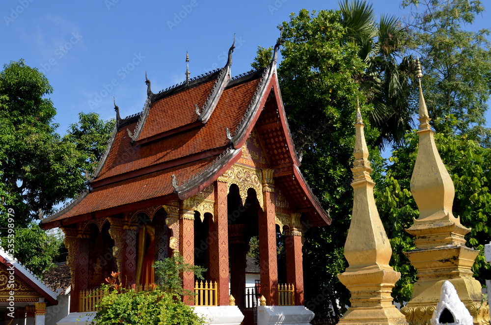 Buddhist Temple in the old town of Luang Prabang, Laos