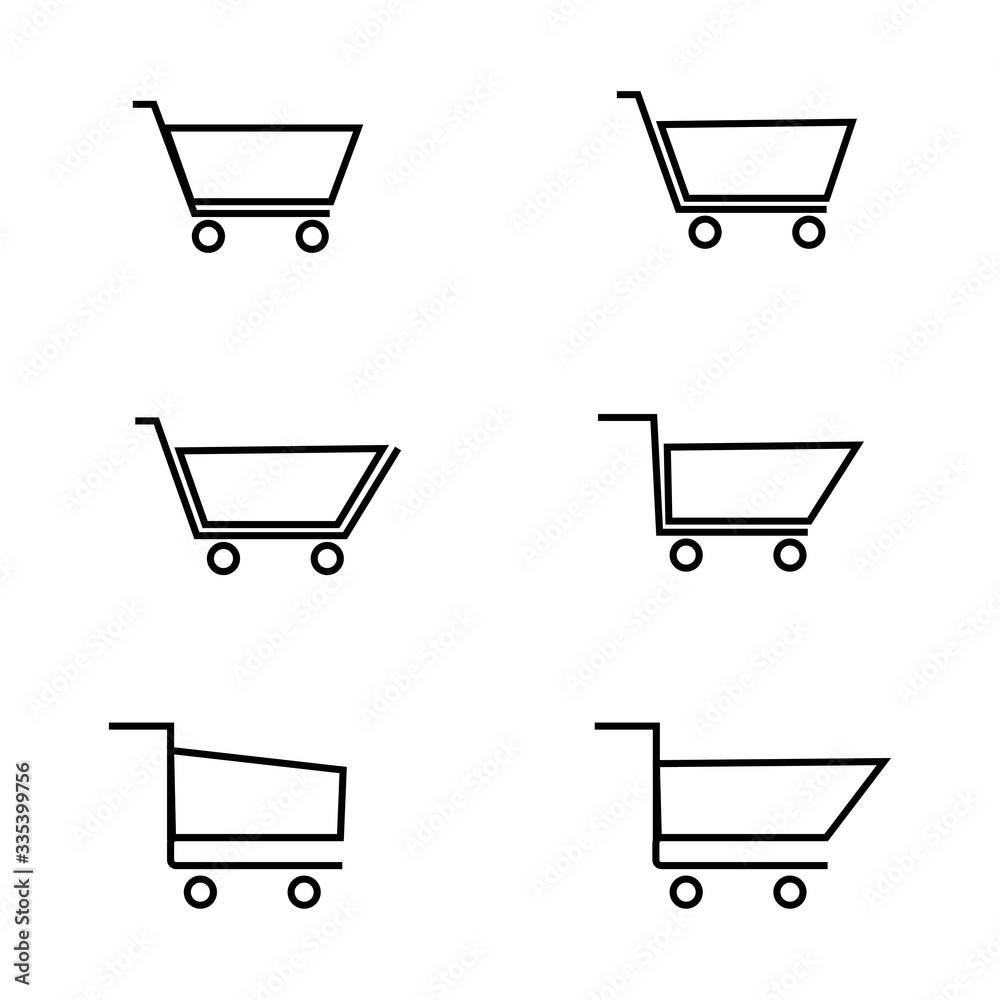 Shopping Cart Vector. Online Market As A Simple Vector Sign, Presented on Line Art Style & Trendy Symbol for Design, Websites, Presentation. Shopping Cart Vector. Online Market As A Simple Vector Sign, Presented on Line Art Style & Trendy Symbol for Design, Websites, Presentation.