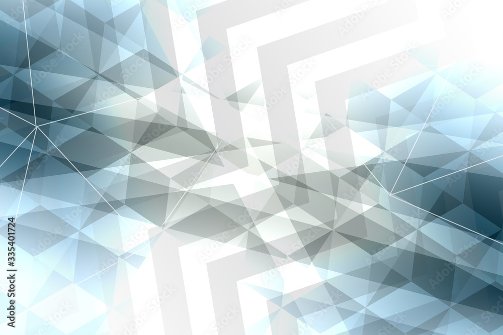 Obraz premium abstract, blue, pattern, design, wallpaper, texture, light, geometric, graphic, backdrop, illustration, white, triangle, mosaic, art, diamond, 3d, digital, technology, glass, seamless, backgrounds