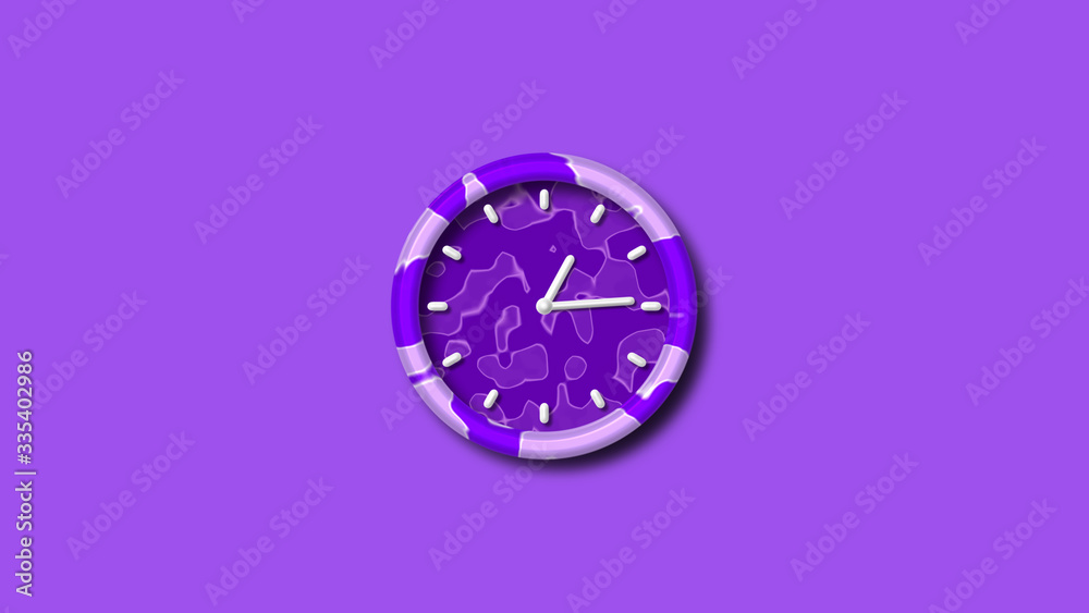 New purple 3d wall clock,counting down 3d wall clock,purple 3d wall clock New purple 3d wall clock,counting down 3d wall clock,purple 3d wall clock