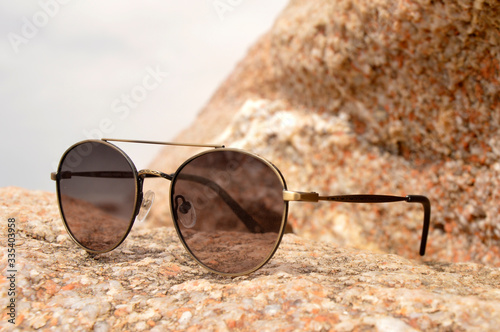 sunglasses on the beach