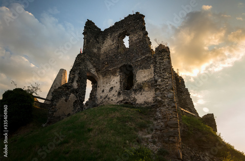 Somlo Castle at sunset  Somlo  Hungary