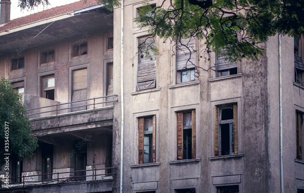 Old building facade