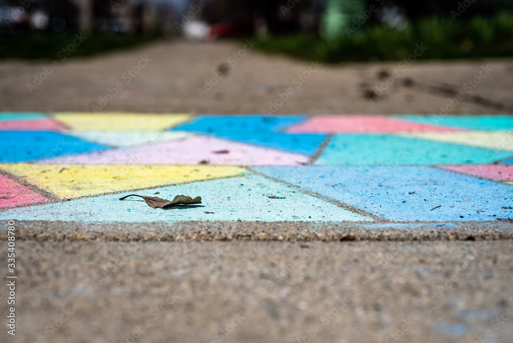 Chalk Art on Sidewalk Chalk Art on Sidewalk