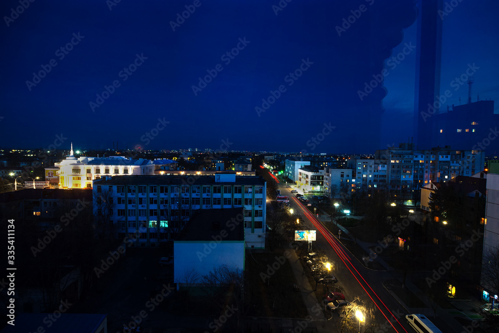 Obraz na płótnie Tiraspol view from the window w salonie