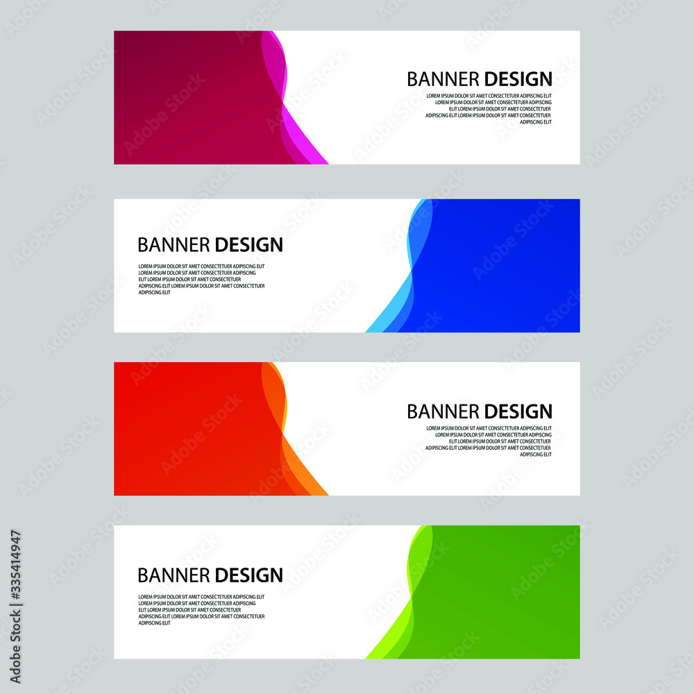 Fototapeta premium Vector Abstract banner web template