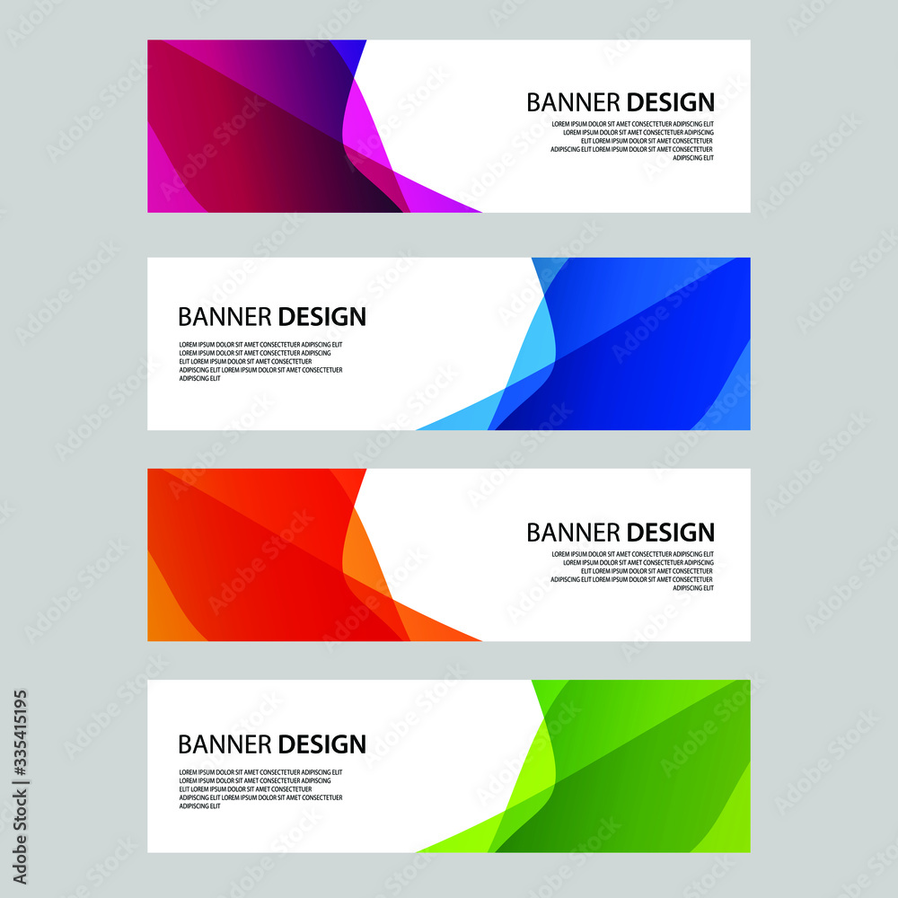Naklejka premium Vector Abstract banner web template