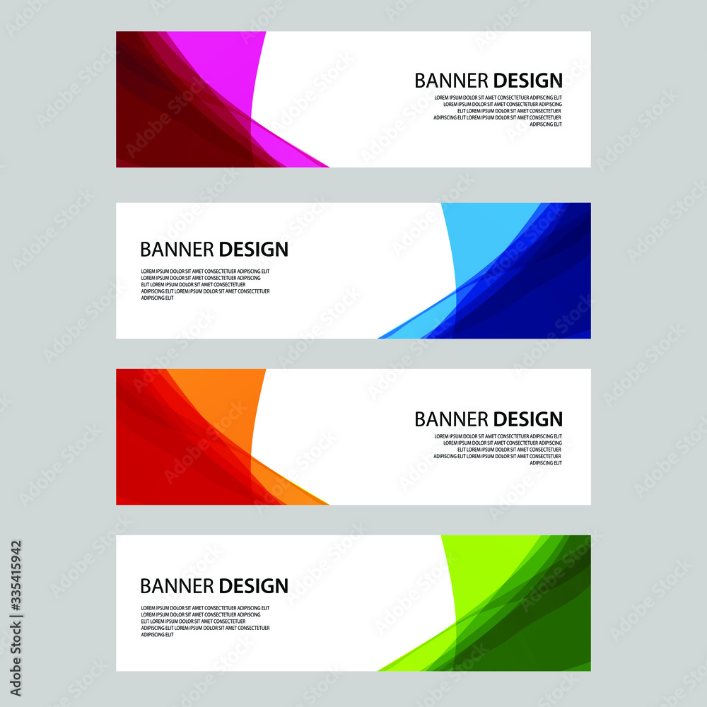 Naklejka premium Vector Abstract banner web template
