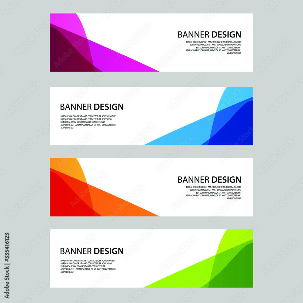 Vector Abstract banner web template