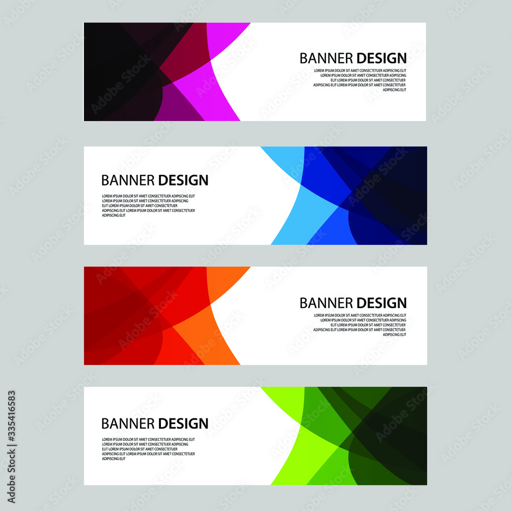 Fototapeta premium Vector Abstract banner web template
