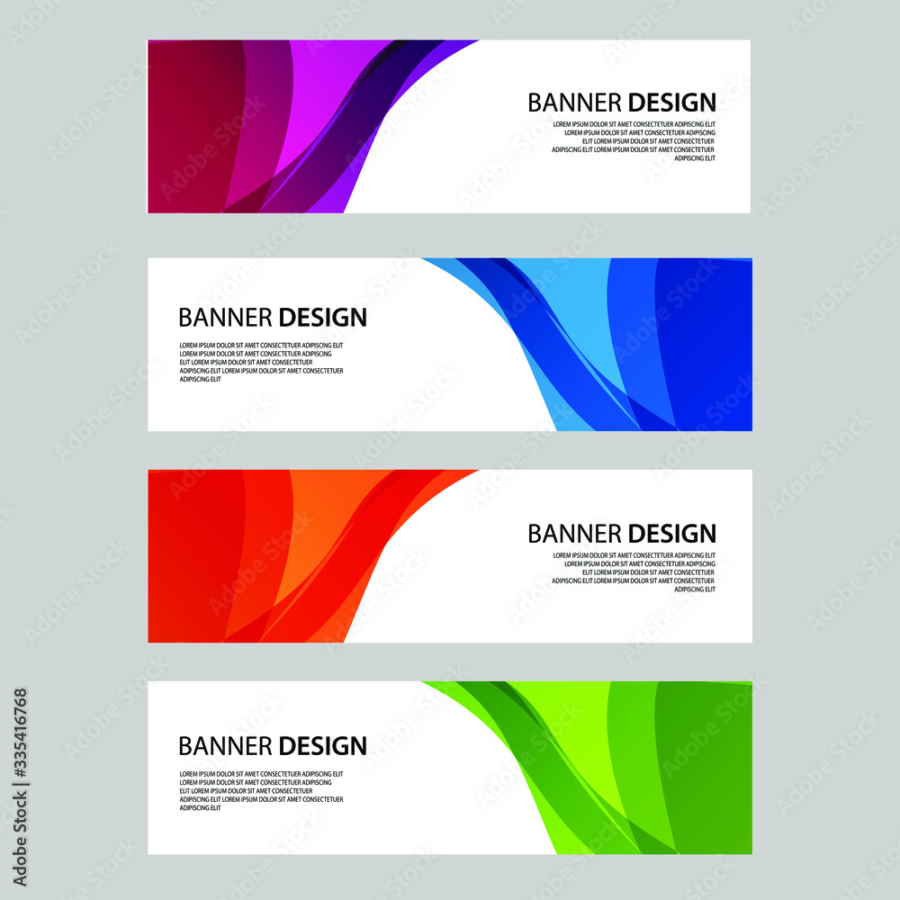 Naklejka premium Vector Abstract banner web template