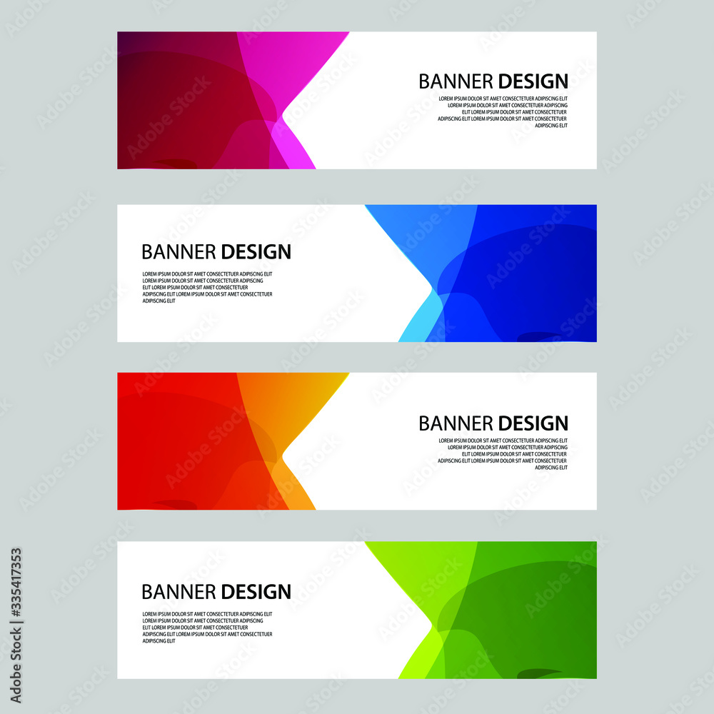 Fototapeta premium Vector Abstract banner web template