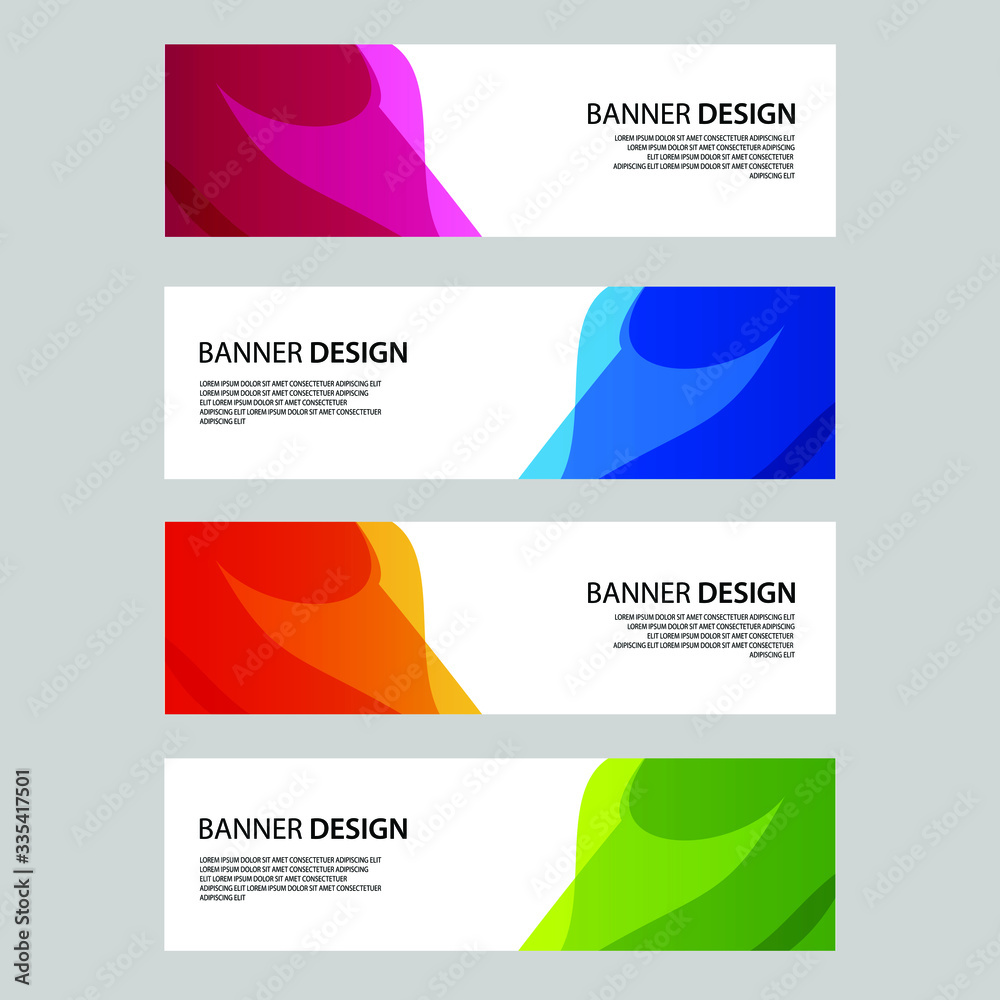 Fototapeta premium Vector Abstract banner web template