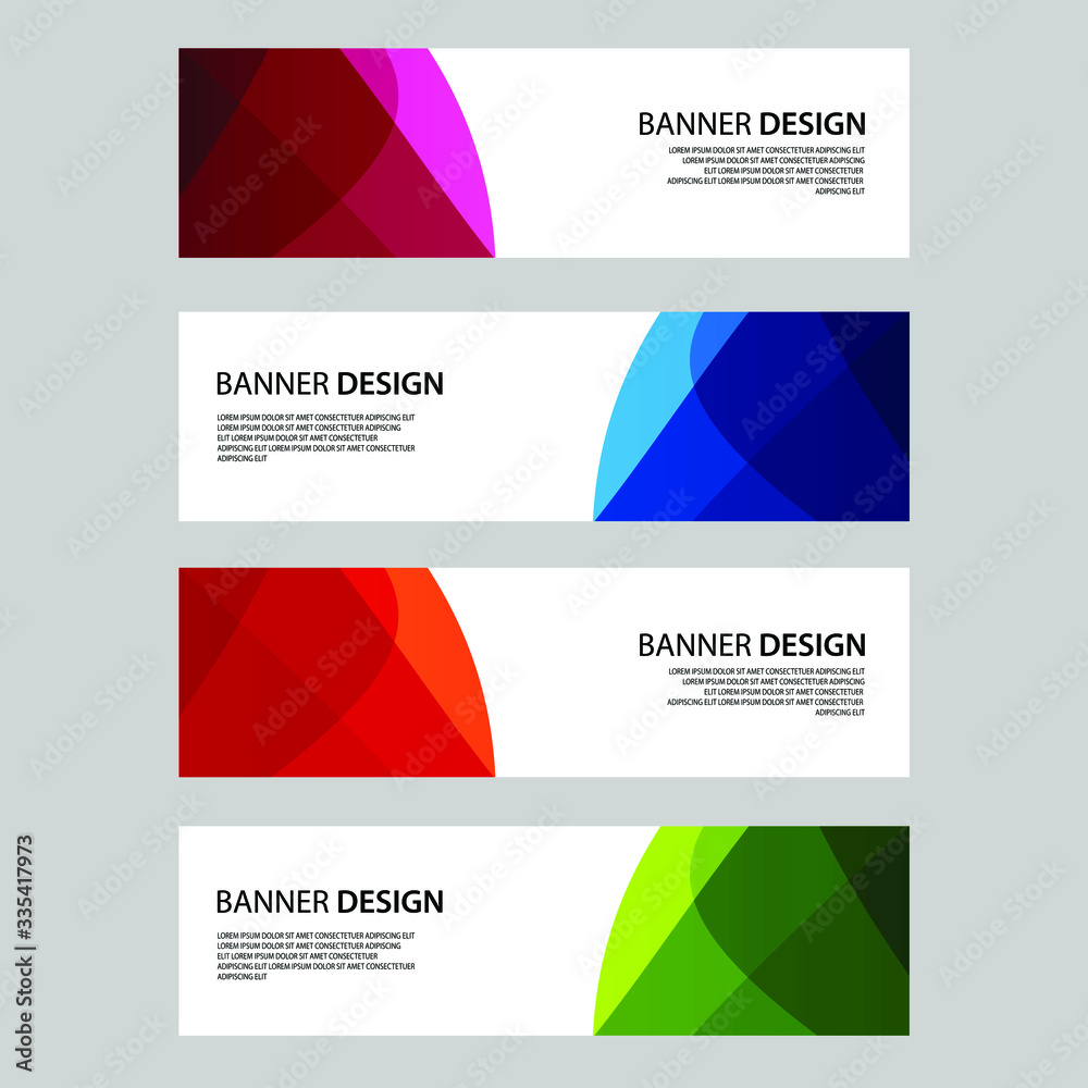 Fototapeta premium Vector Abstract banner web template