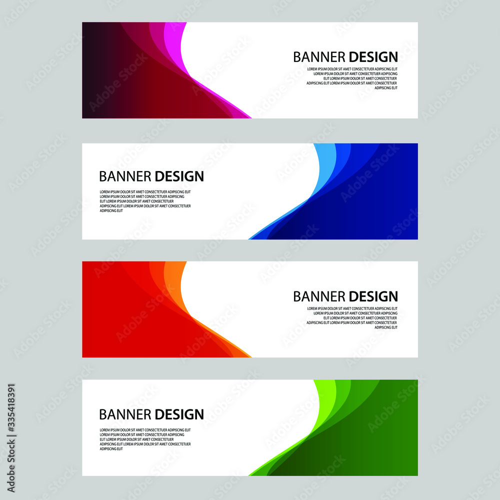 Fototapeta premium Vector Abstract banner web template