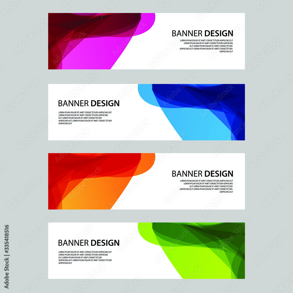 Fototapeta premium Vector Abstract banner web template