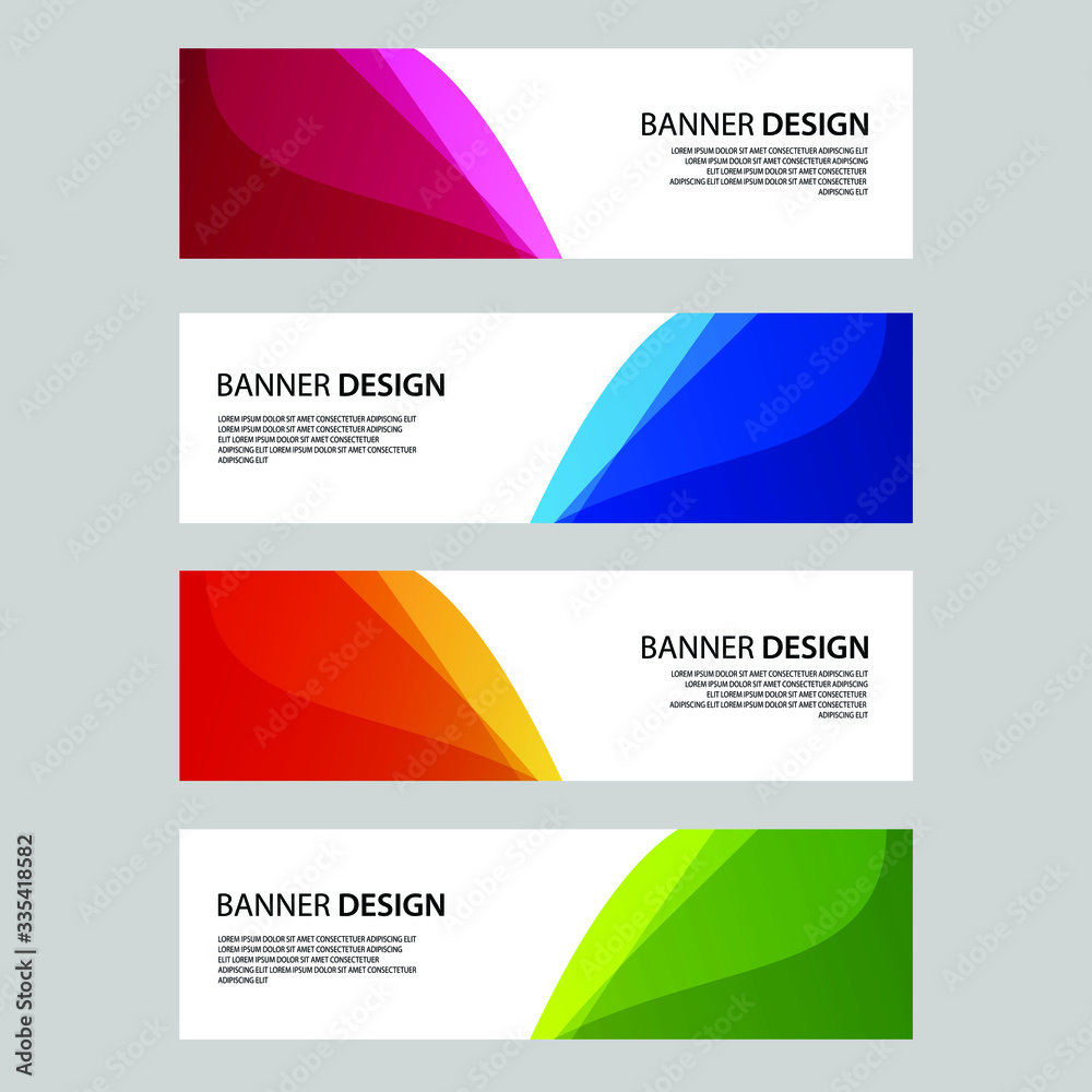 Fototapeta premium Vector Abstract banner web template